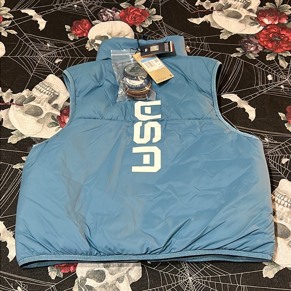 NWT NIKE ACG THERMA-FIT TEAM USA ROPE DE DOPE PACKABLE INSULATED OLYMPIC VEST M - Picture 10 of 11
